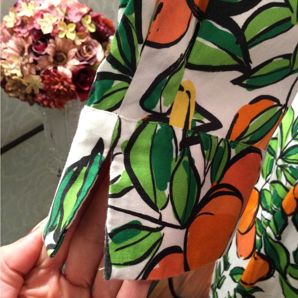 PRICE DROP! Gorgeous Citrus Print Dress w pockets - Picture 9 of 16